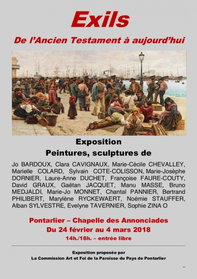 Marie-Cécile CHEVALLEY participe à l&#039;exposition «Exils, de l&#039;Ancien Testament à Aujourd&#039;hui» ...